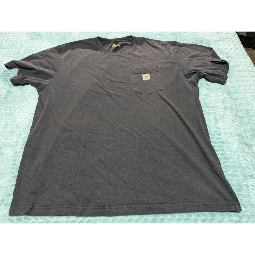 Carhartt K87 BLK Workwear Pocket T-Shirt Mens XL Black Original Fit Short Sleeve